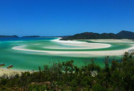 Whitsunday Islands - An Aerial Shot of the Whitsunday Islands in Australia